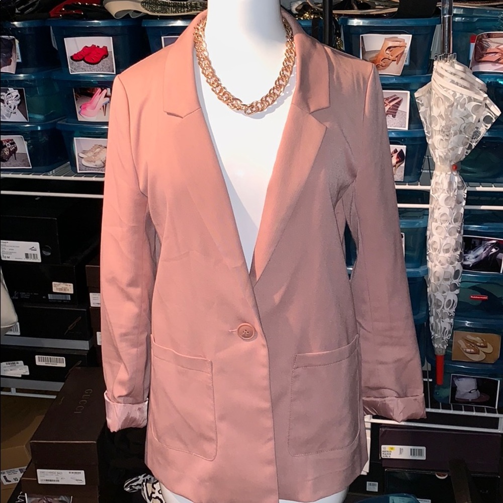 Pink blazer h&m